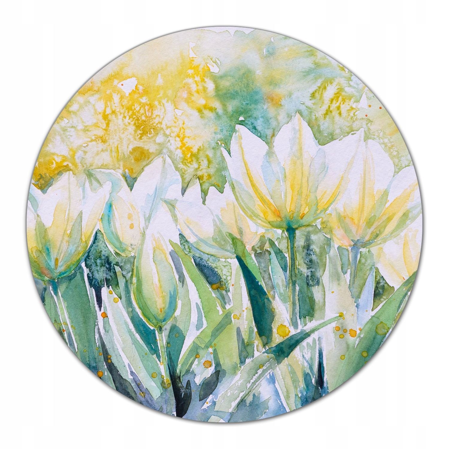  Rūdīts dēlis virtuvei glāze ar dekoratīvu grafikas lilijas ūdens 60x52 cm