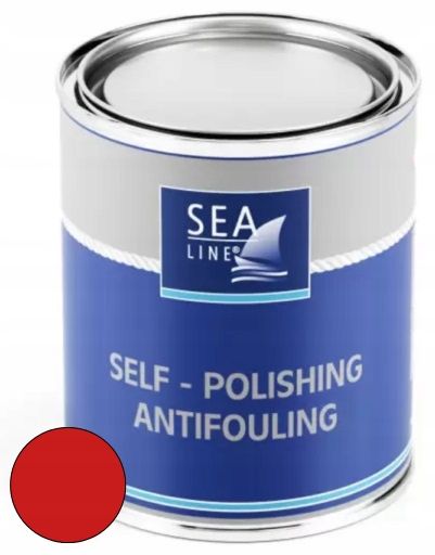 Sea-line samopolerujaca nuo apaugimo apsaugantys dažai self-polish raudonos spalvos 750ml