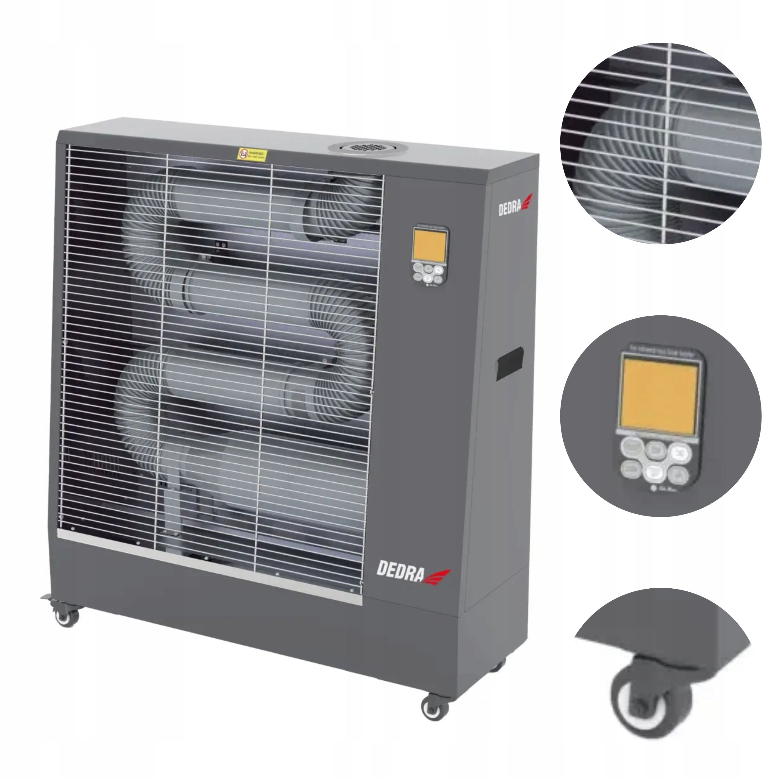 Dedra lila heizung 51kw thermostat 50l 1100m3/h räder ded9964at