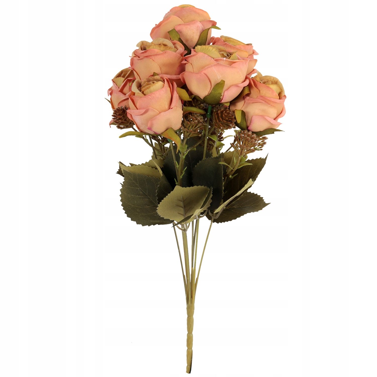  Kytice 9 veľkosť 48 cm ružový umelé kvety roze ako nažive do vázy
