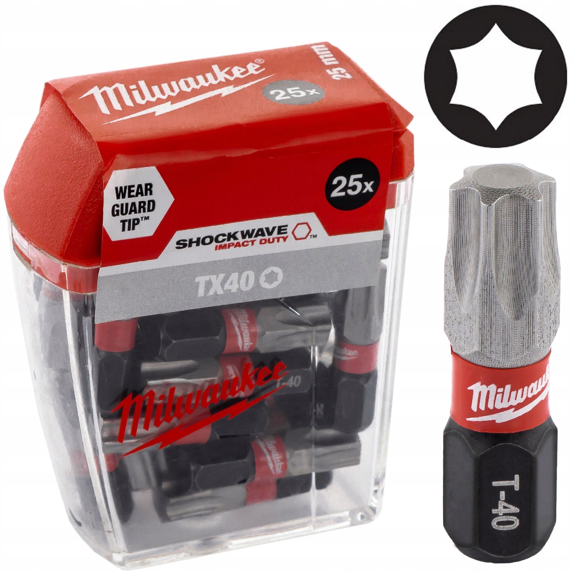  Hlava rázová vlna milwaukee philips ph2, 150 mm 1 počítač. shockwave robiť skrutkovače