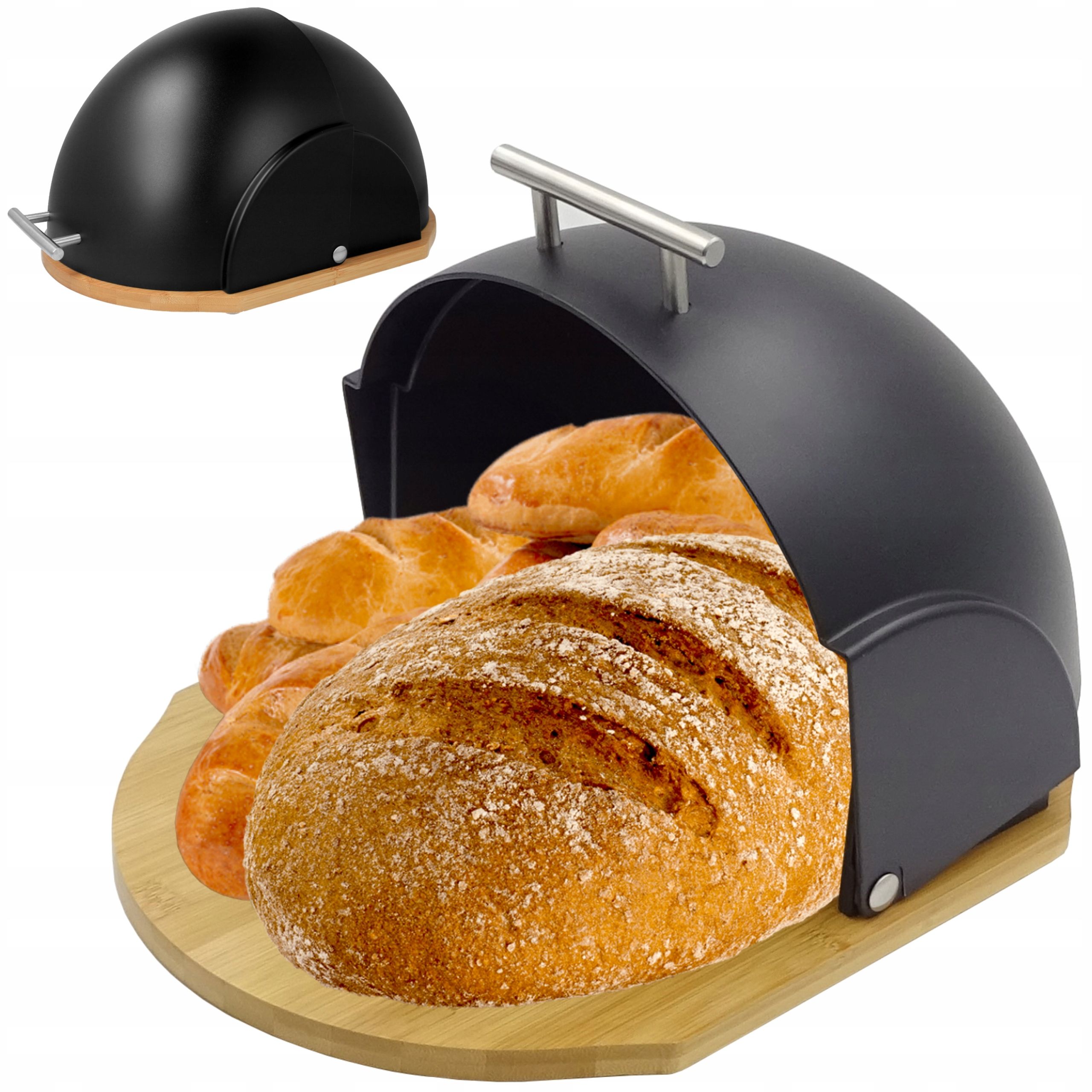  Weiß bäckerei für brot brötchen brot krug metall bambus geräumig