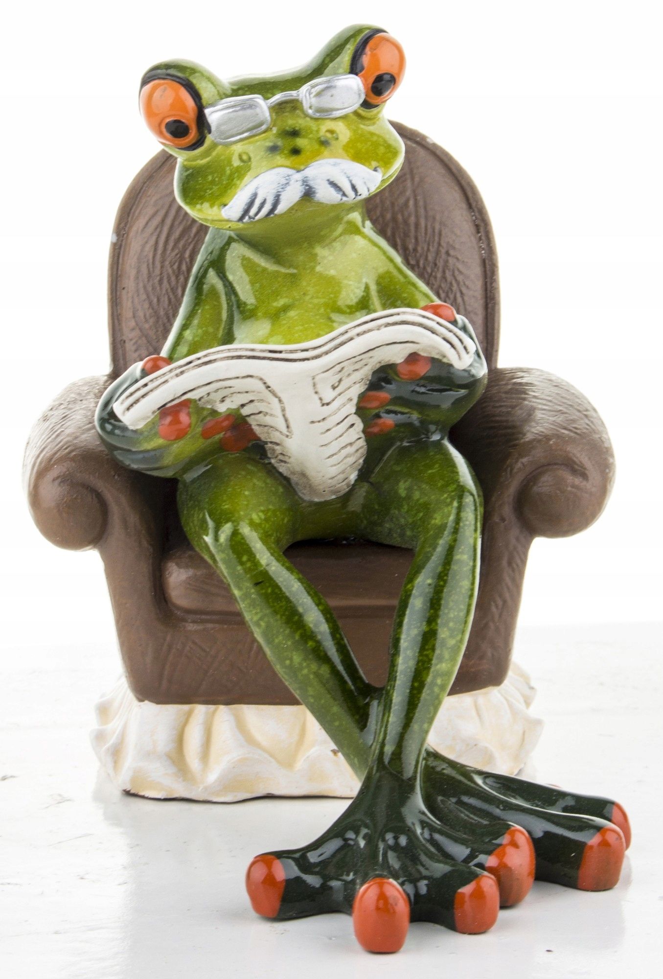  Figur frosch frosch auf rybach angler fischer geschenk