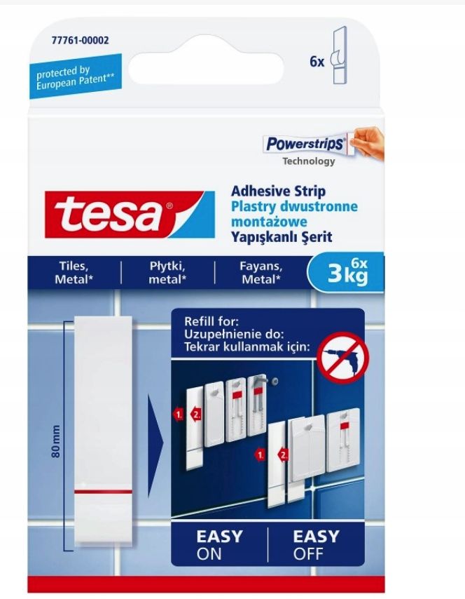  Montážne pásy robiť 0,5 kg 9 počítač. spoločnosť tesa 77770-00002-00