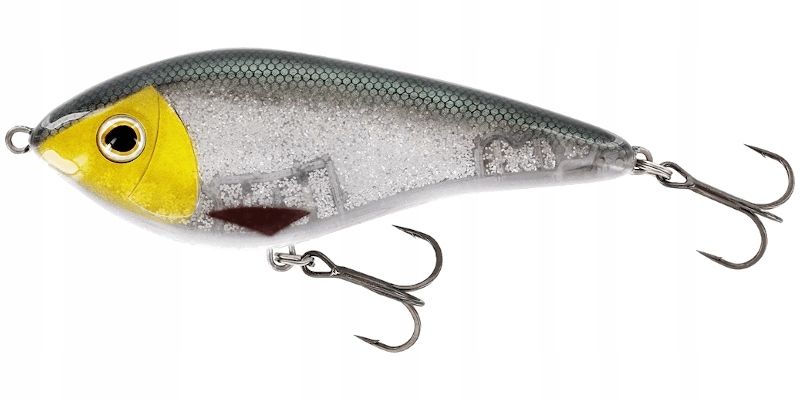  Vobleris westin swim jerk 10cm 34g - skęstantis - 3d rocky red