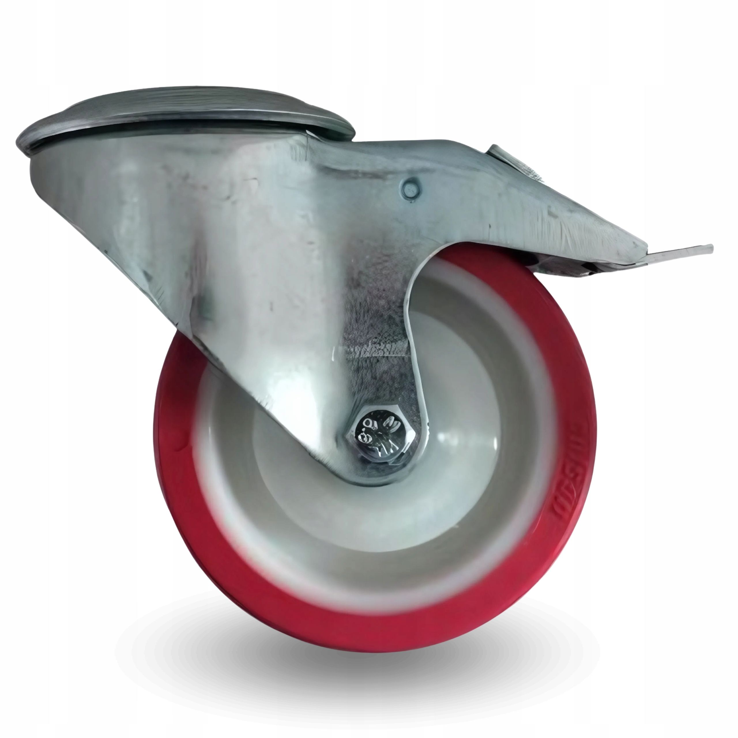  Otočné koleso množina šoférovanie brzda 125mm 200kg bppu 1251 red polyuretán