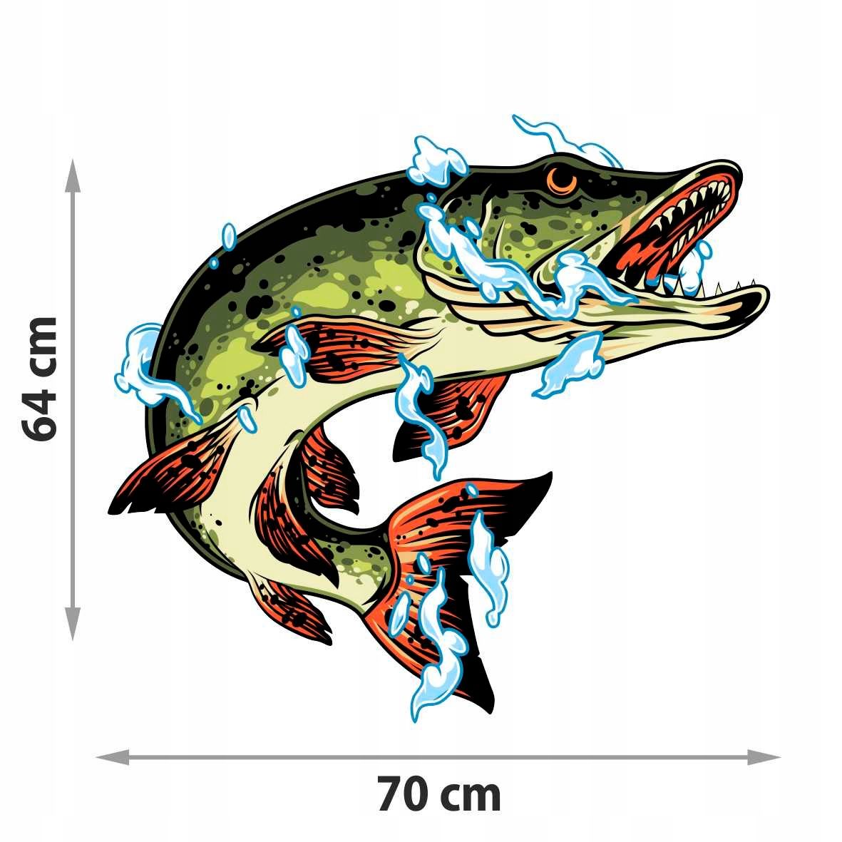  Sticker fish boats boat car 40 cm + free of charge