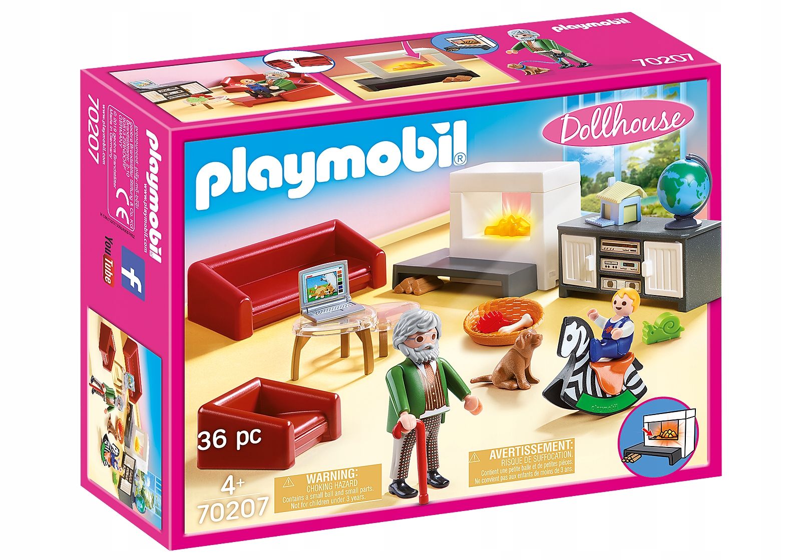  Komplektas playmobil 71423 automobilis su nameliu ant ratų