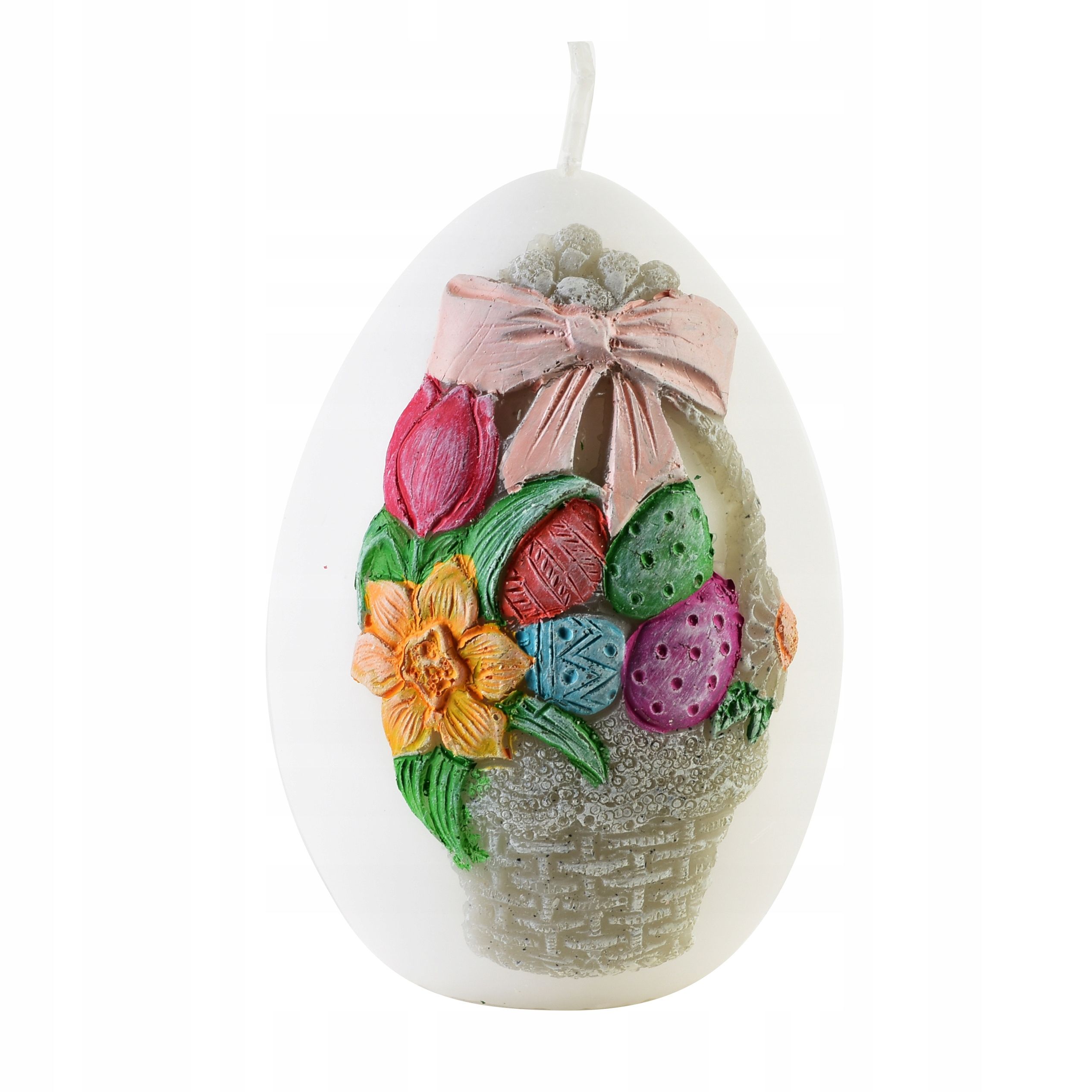  Žiariace veľká noc košík valec priemerný 7x14cm zelený