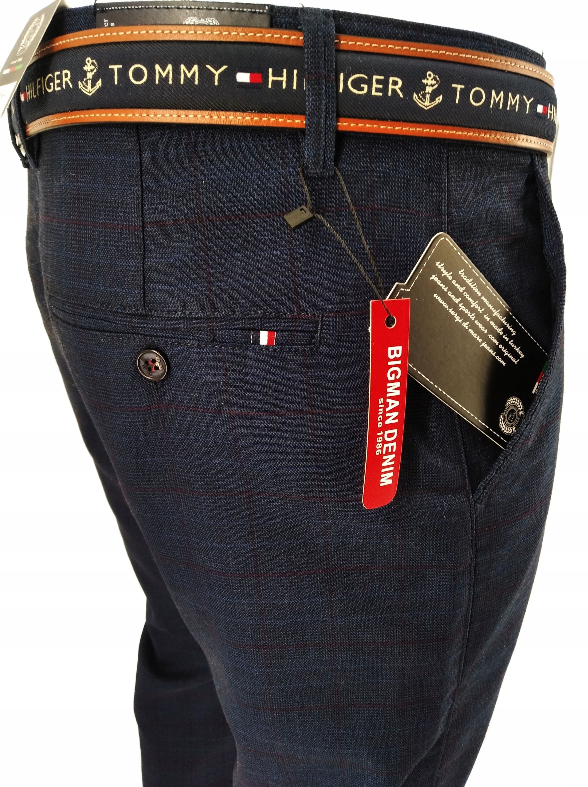  Herrenhosen elegant grau hell kariert i2047 gürtel: w38 98-100 cm