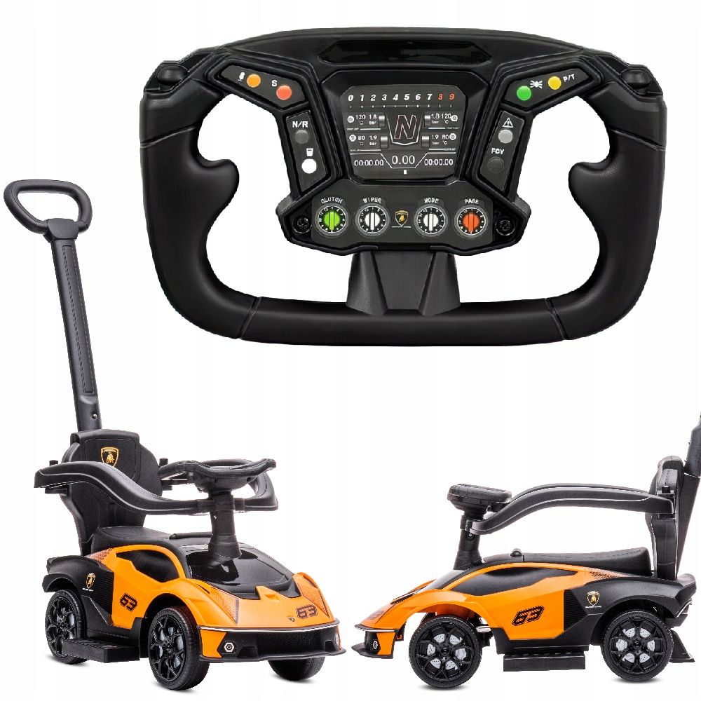  Kick scooter with push handle walker for children mercedes benz g pusher storage box sound