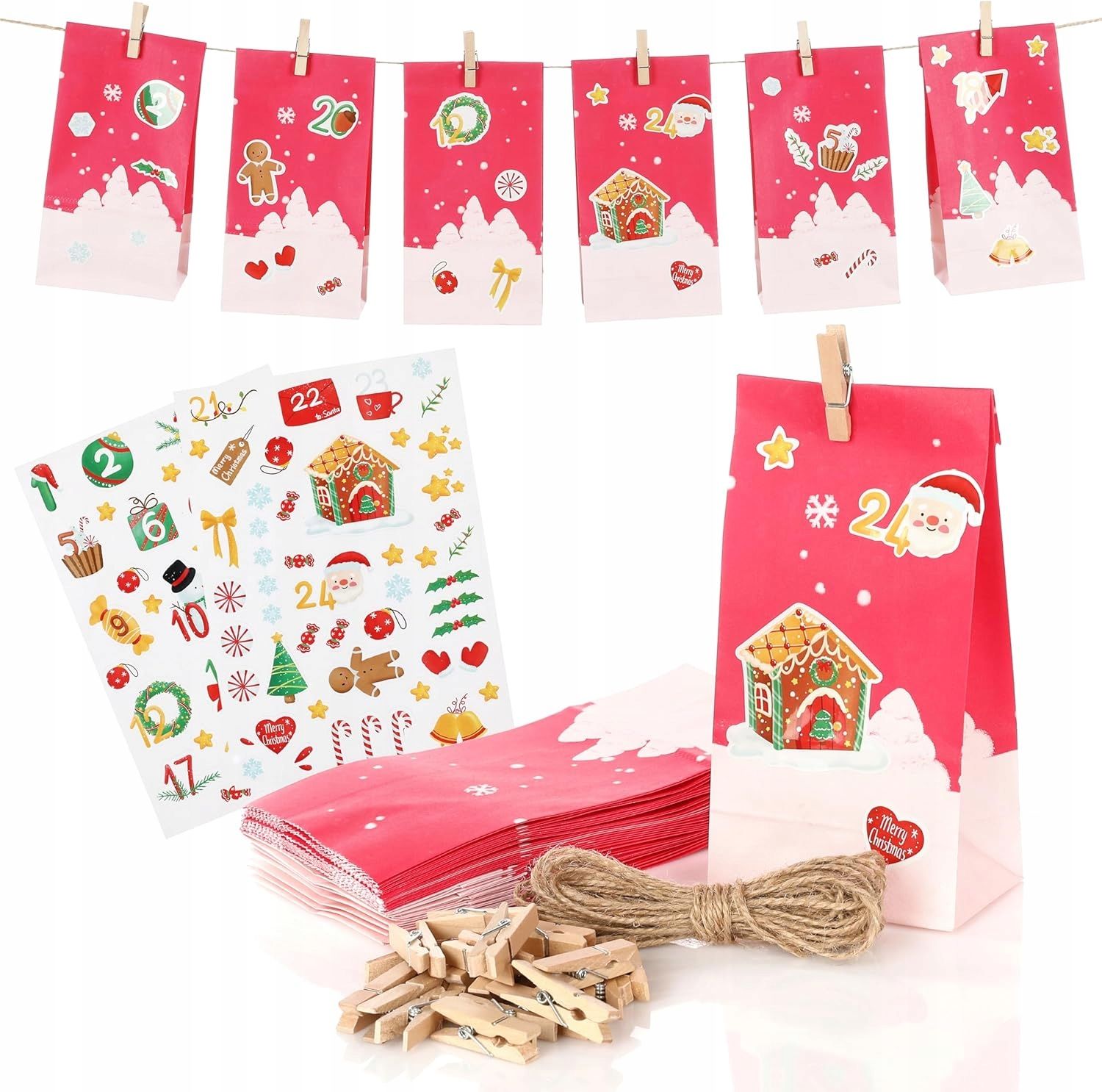  Advent calendar diy christmas eco ecological do it yourself set xxl