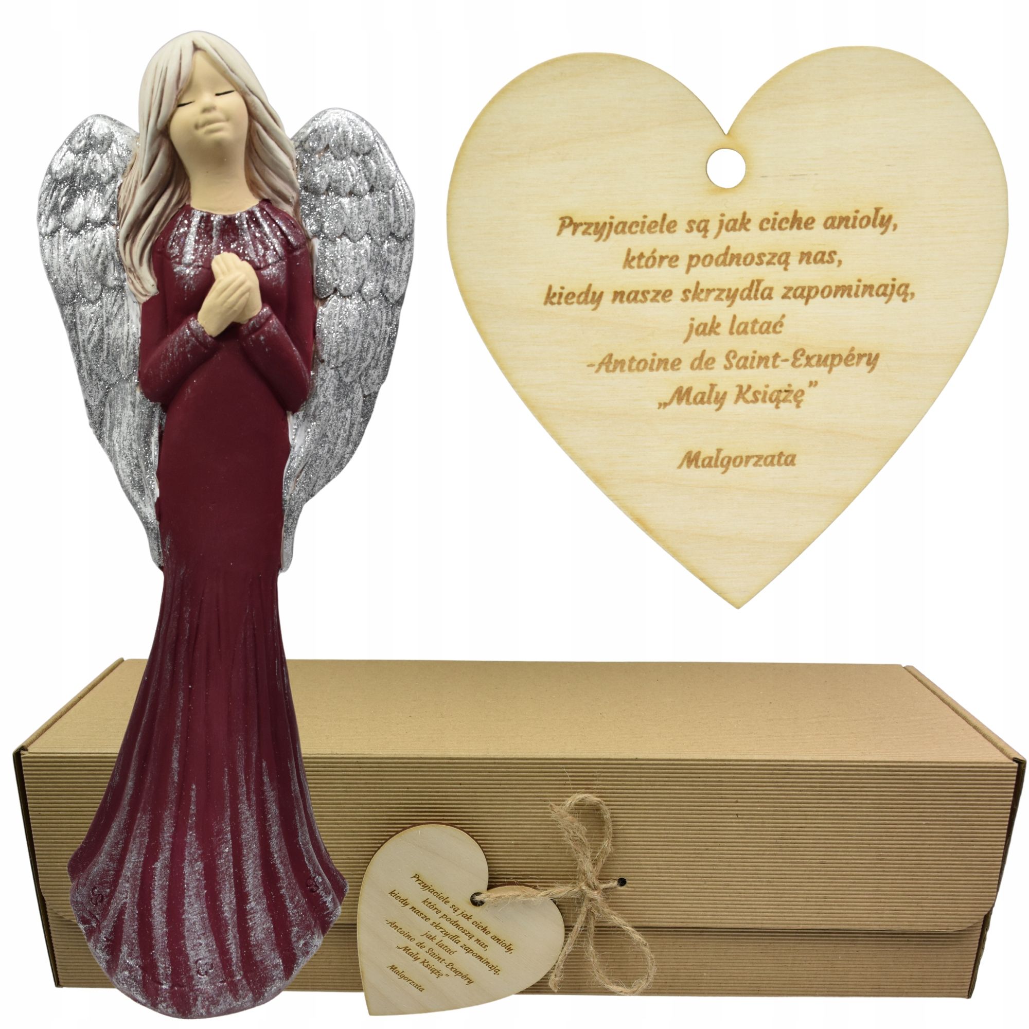  Angel figurine large adornment gift colour engraving