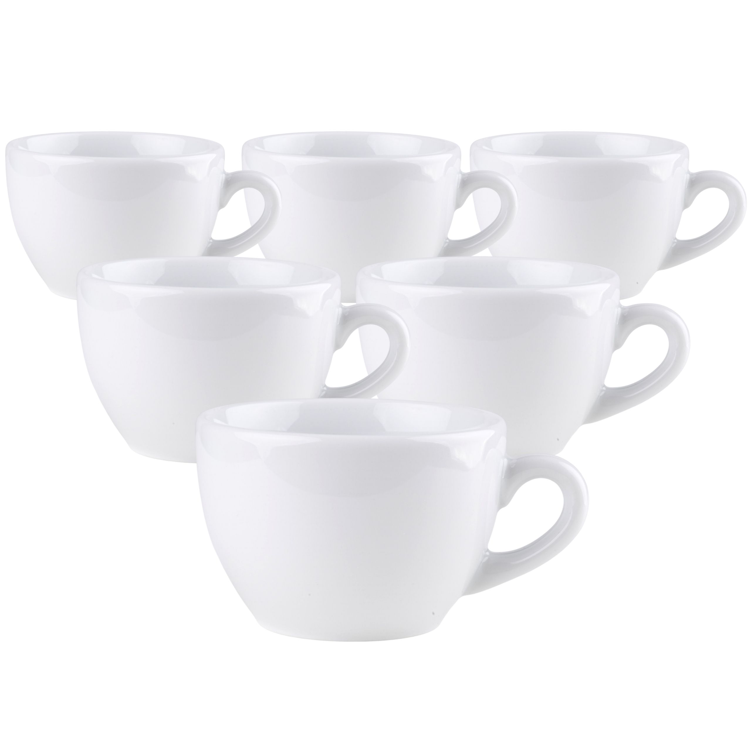  Soubor 6 ks šálky na kávu baltské moře 6x pohár biala 190ml 46a