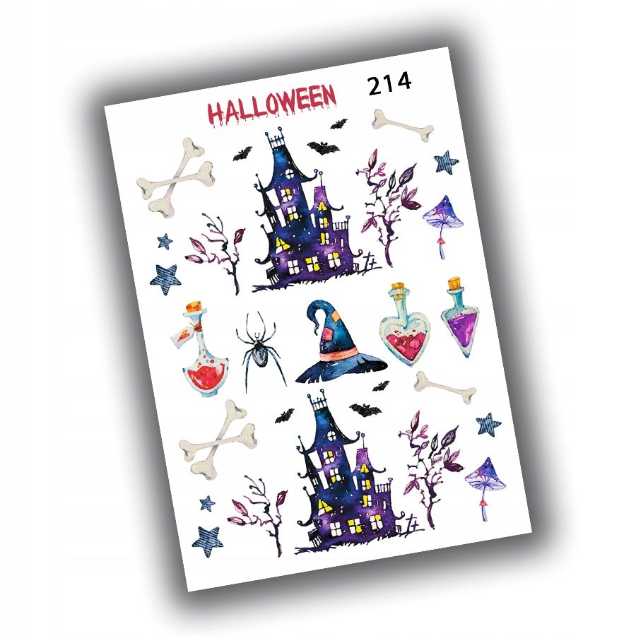  Aufkleber halloween für kinder 7,5x10,5 n203