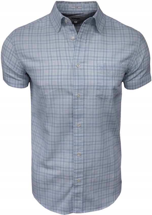  Wrangler hemd regular fit kariert persian blue l