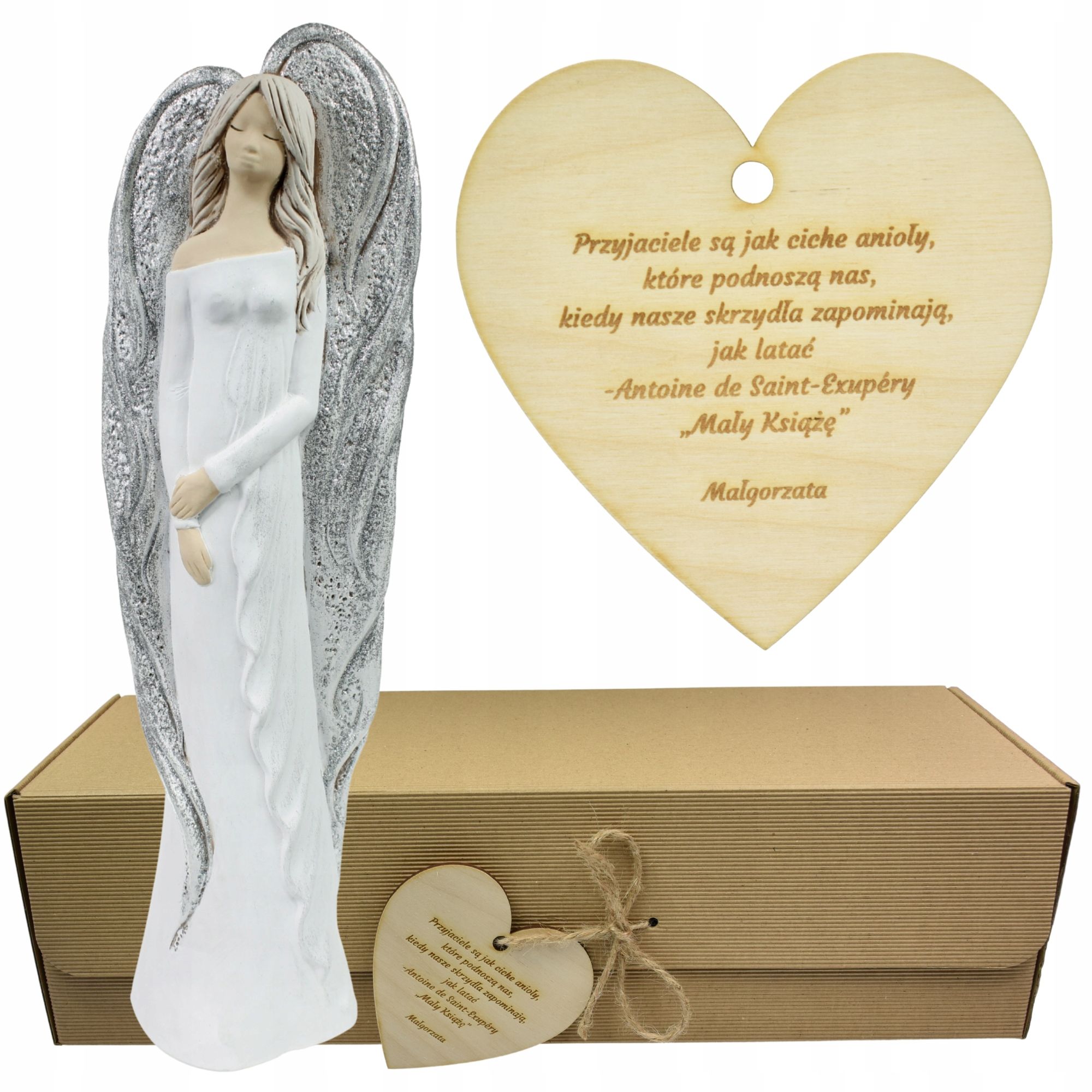  Angel figurine large adornment gift colour engraving