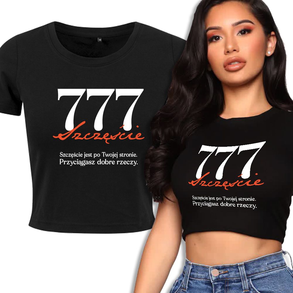  T-shirt kurz crop weiß mermaid muster - s