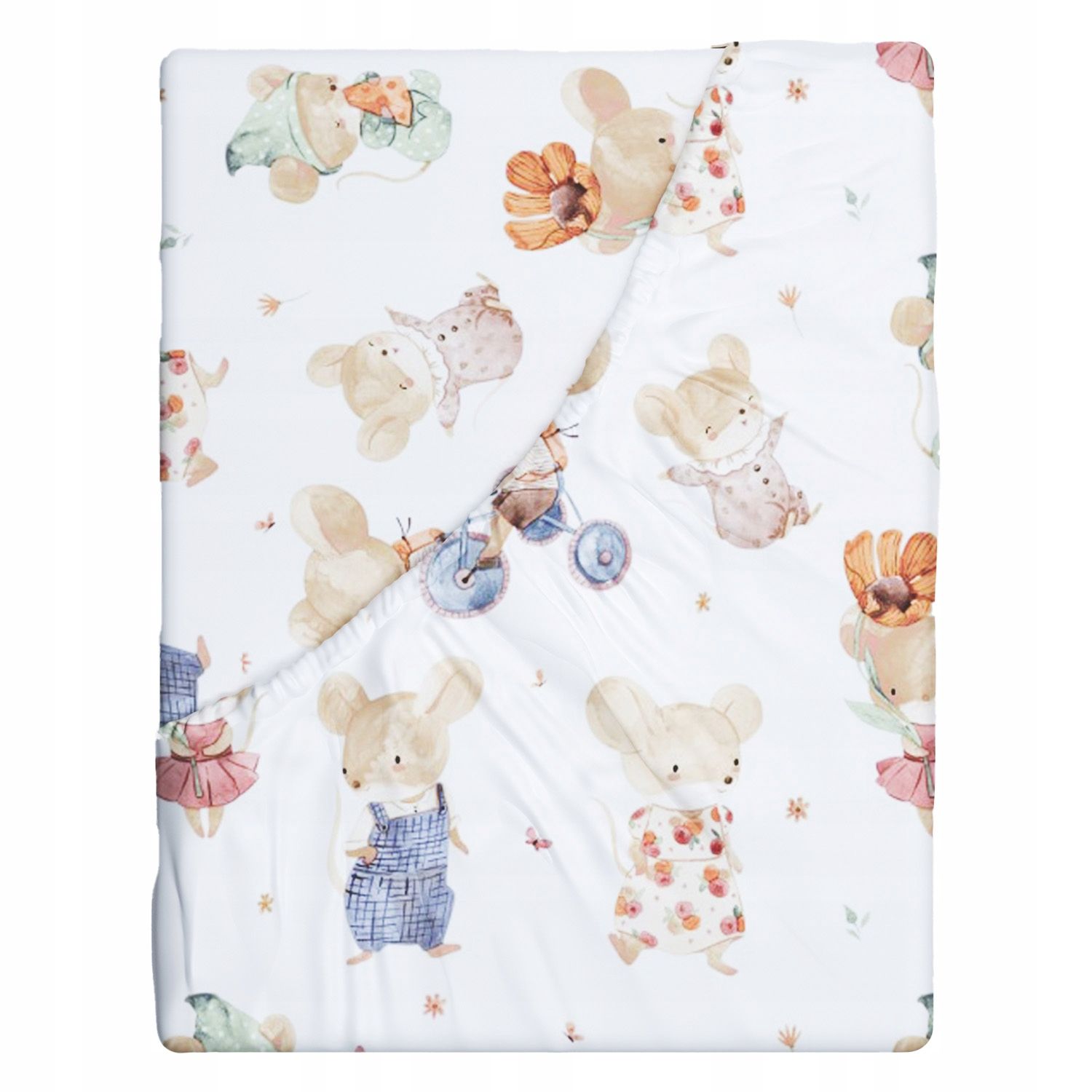  Cotton sheet with an eraser with patterns 120x60 fabric holidays 228sbi