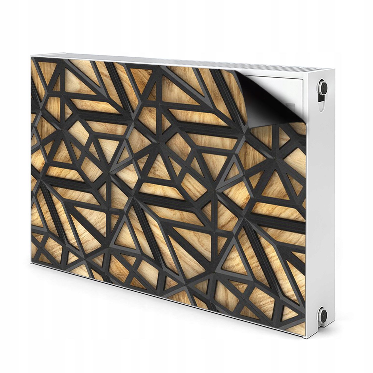  Į kambarį magnetinis lipdukas radiatoriui geometrinis raštas 3d