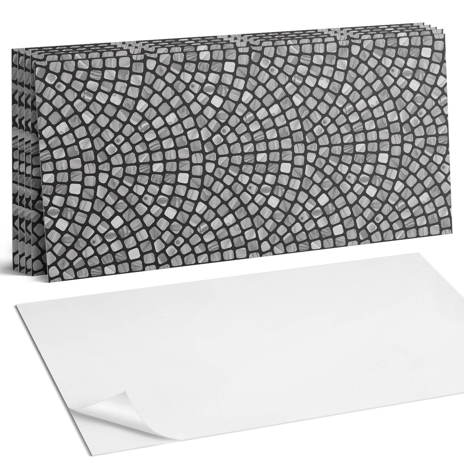  Kopa flīzes vinils stāvs tumšs akmens plātnes 6 gab 60x30 cm