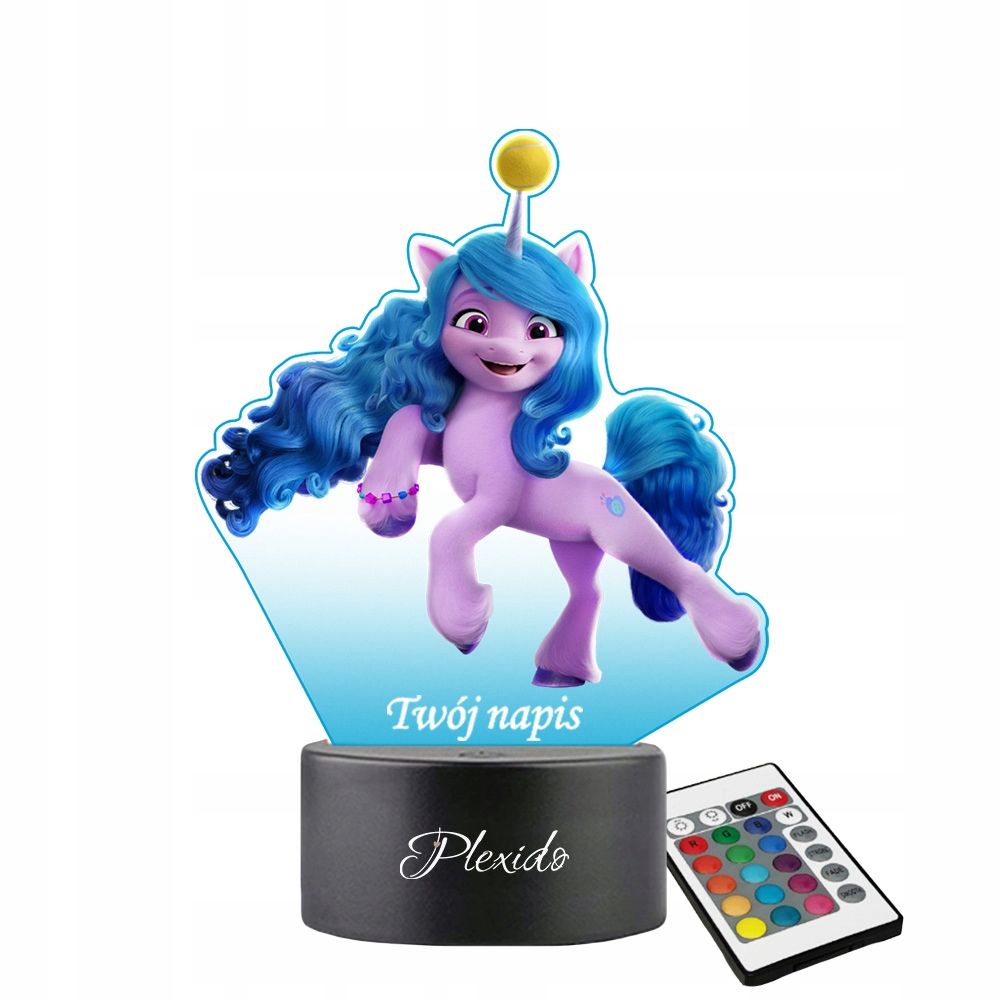  Öine valgus trükiga uv led muinasjutt lastele my little poni daamid