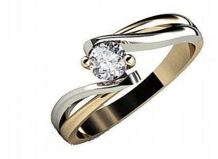 Lieliski gredzens ar izcili 0,44 ct -50% id