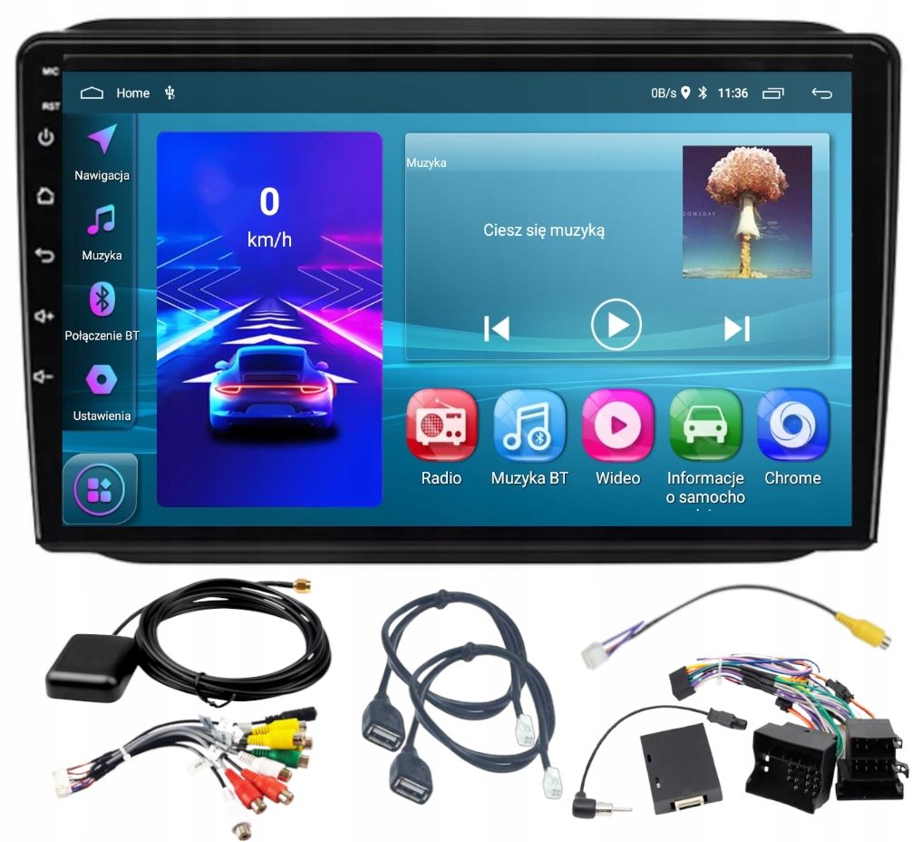  Radio with navigator gps android skoda fabia 2007-2014 carplay wifi 6gb 128gb