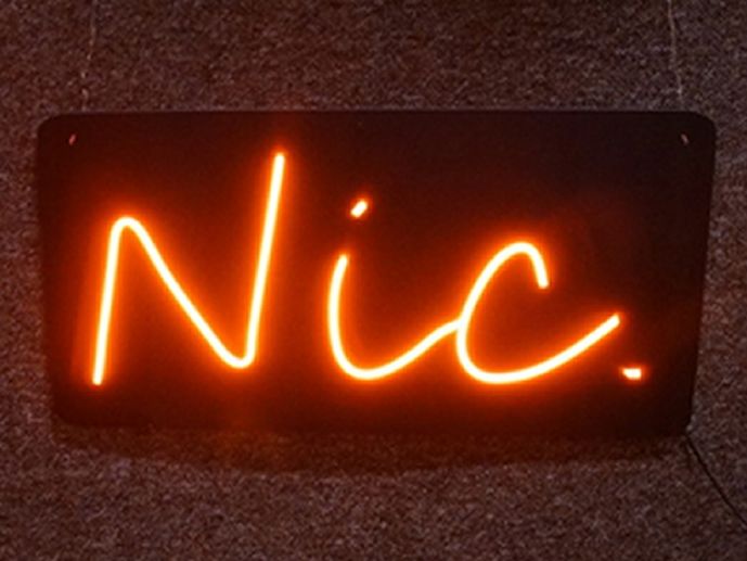  Nbzjanekkk neon led uz sienas ar barošanas avotu janekkk 49x13cm poļu ražojums