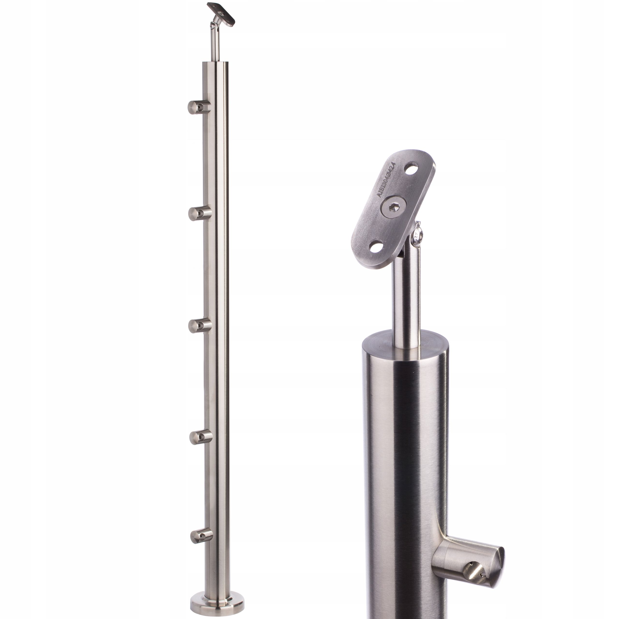 Spalte übergangs 100 cm 5 blütenblätter balustrade fi 42 rostfrei poliert