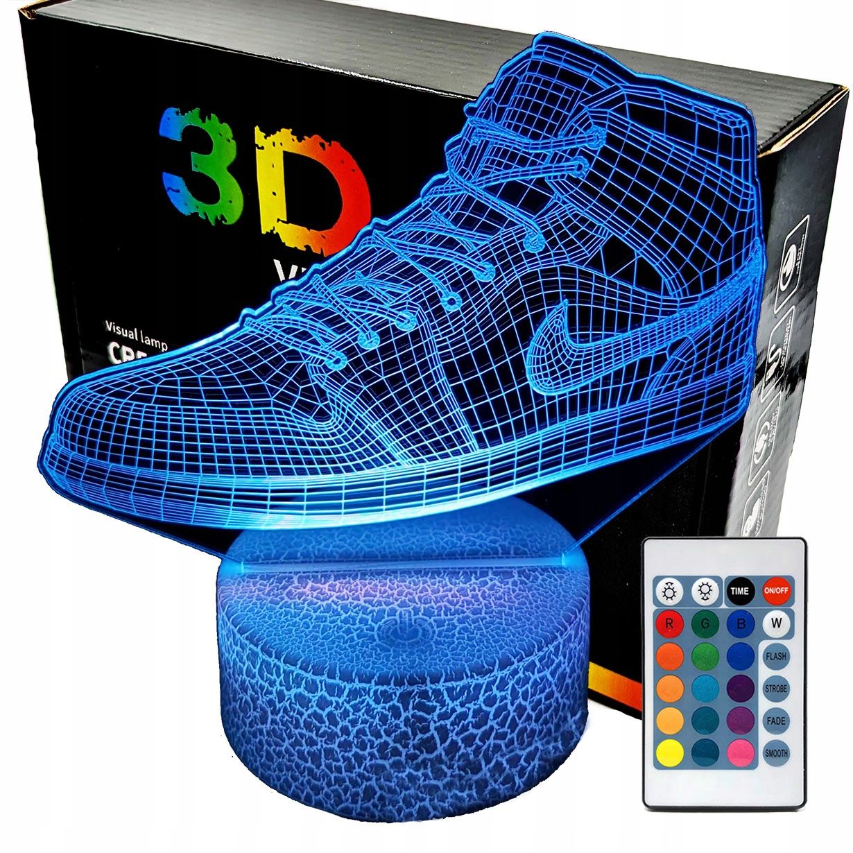  3d naktinė lemputė lempų daugiaspalvis