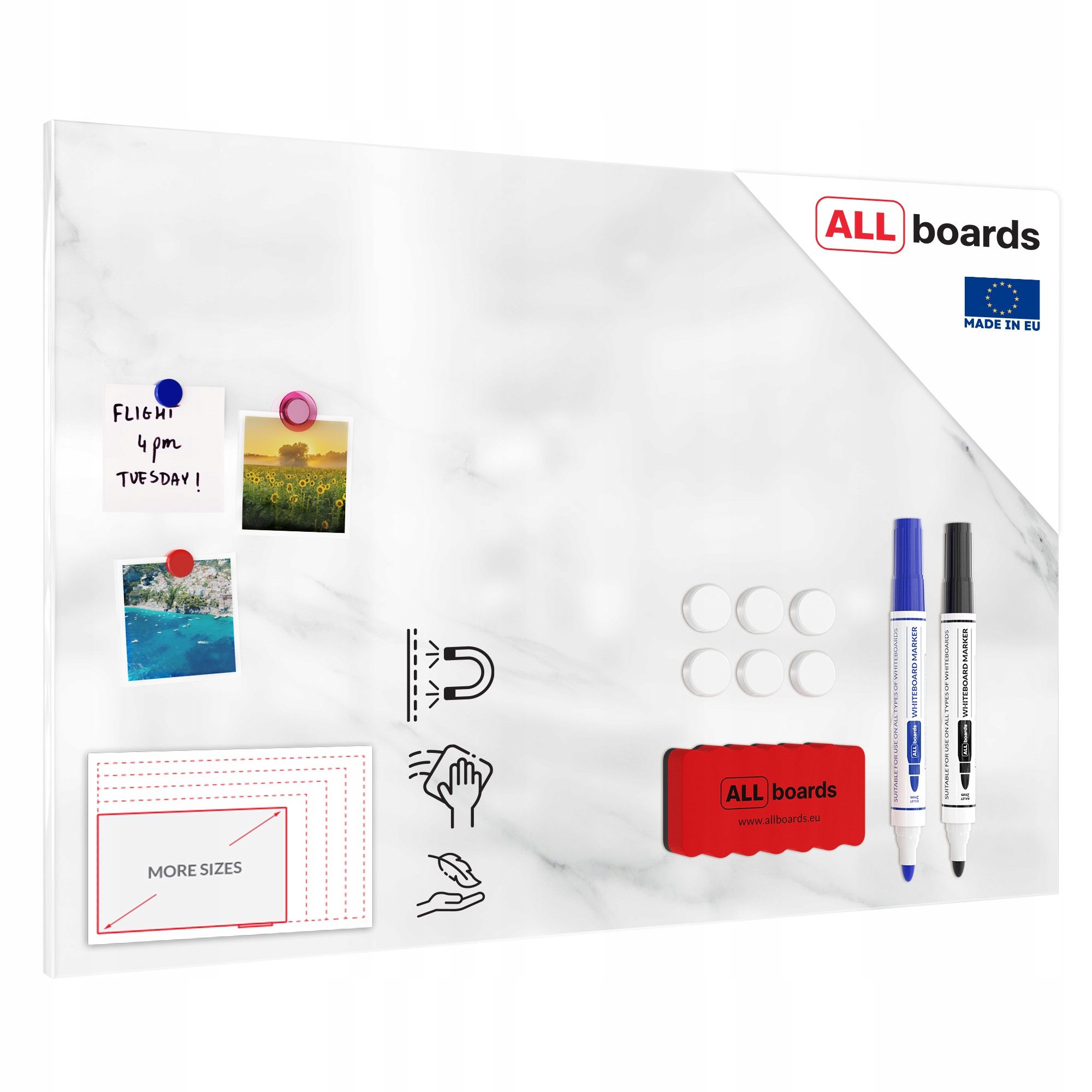  Dēlis magnētisks magnētiem metalboards, masīvkoka 90x60 cm + bezmaksas dāvanas