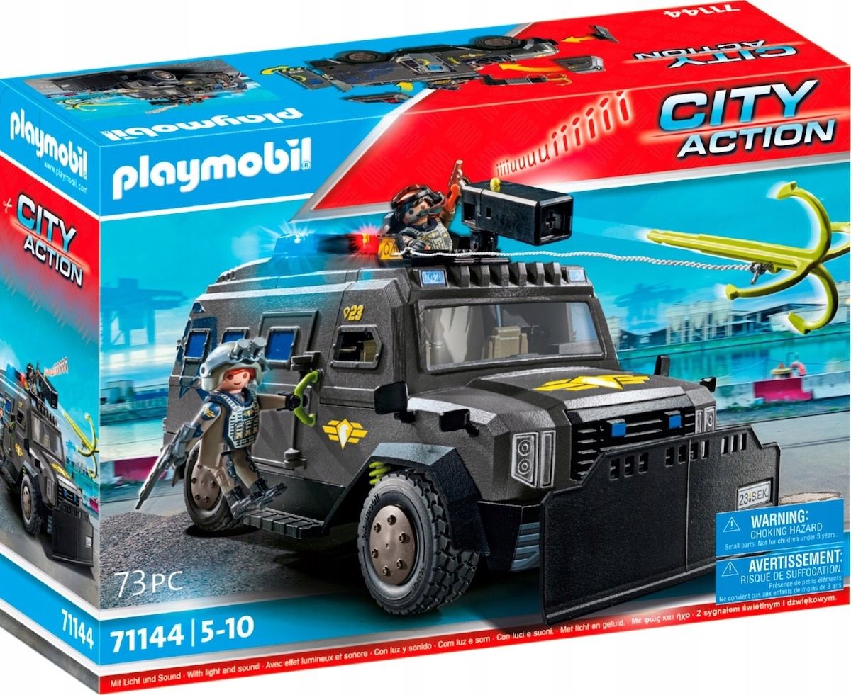  Komplektas playmobil 71423 automobilis su nameliu ant ratų