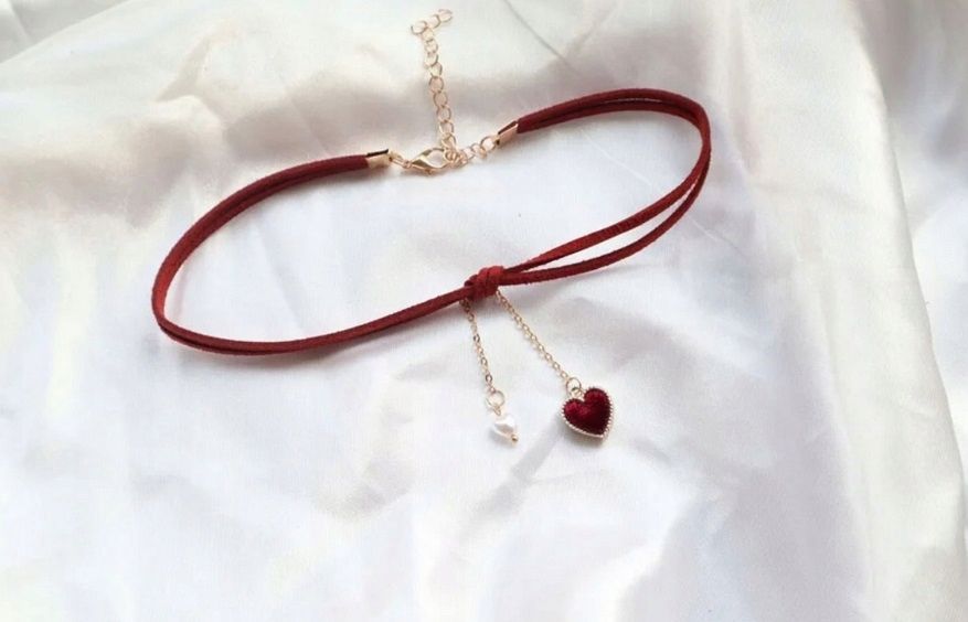  Halsband halskette hellrosa lang spitze bogen für den hals schön