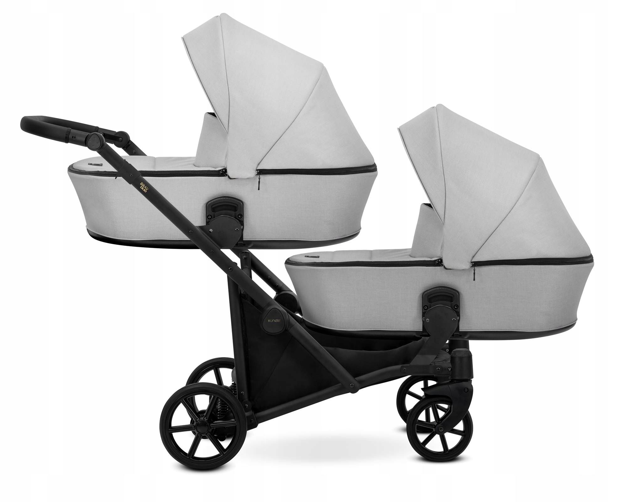  Kunerts brav duo dvīņu ratiņi 4in1 02 graphite | isofix i auto sēdekļi