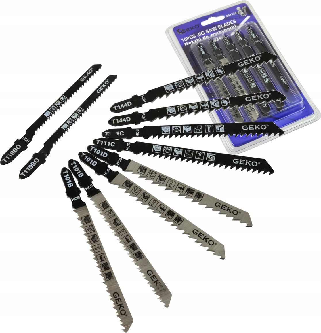  Geko saw blade set i accessories - renowatora 6 parts g01256