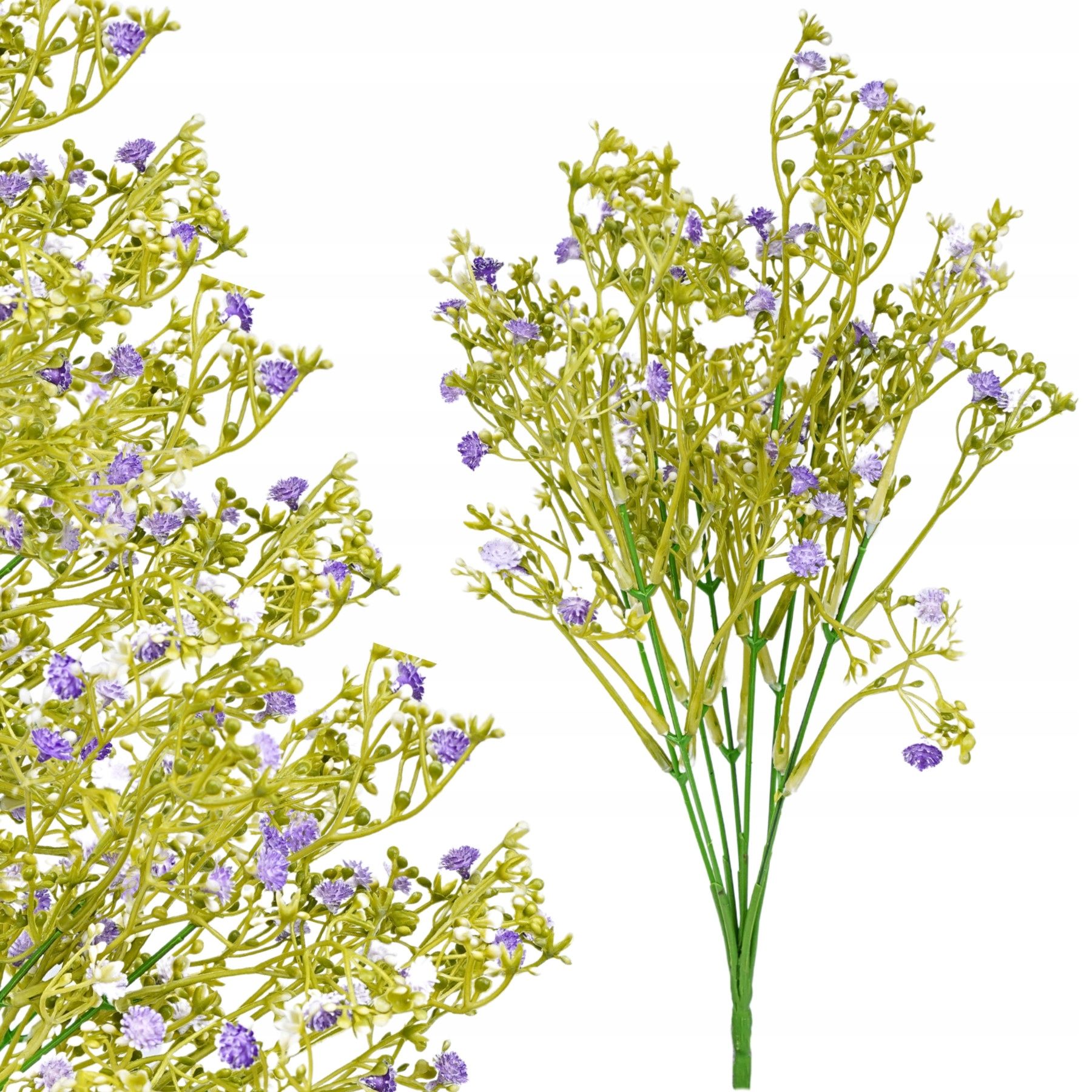  Dirbtinės gėlės gipsowka šakelė 32cm tanki violetinė priedas puokštėms