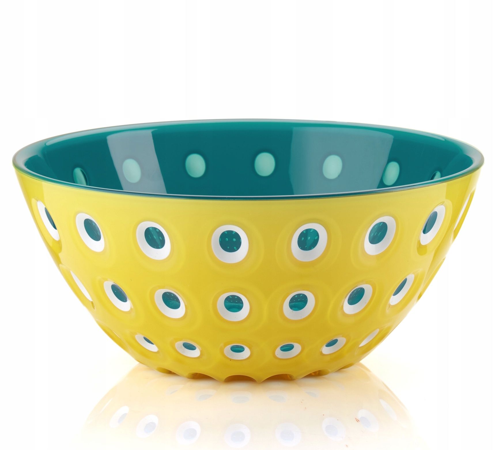 Guzzini le murrine bļoda 25 cm dzeltens tirkīza