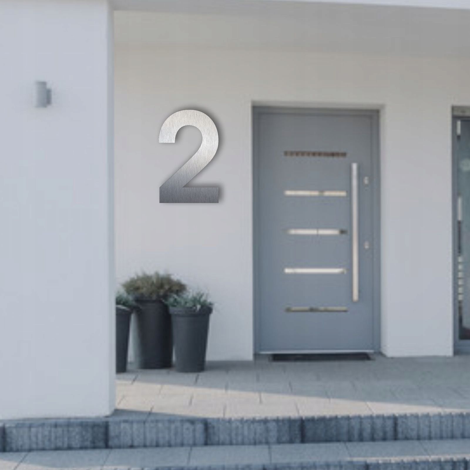  Groß nummer 50 cm zahlen alu dibond 3d aufs haus