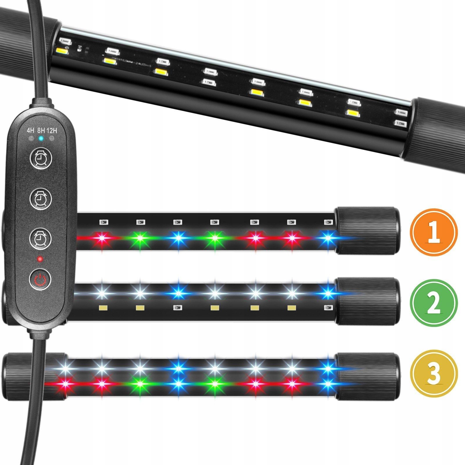  Led žiarivka pre akvárium 32cm rgb časovač sklo pevný kompakt ekonomický