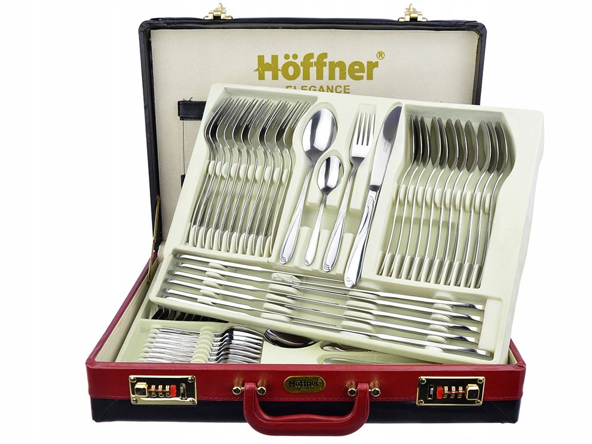  Súprava príborov dla 12 osôb kufor čiernej farby hoffner elegance 72 el.
