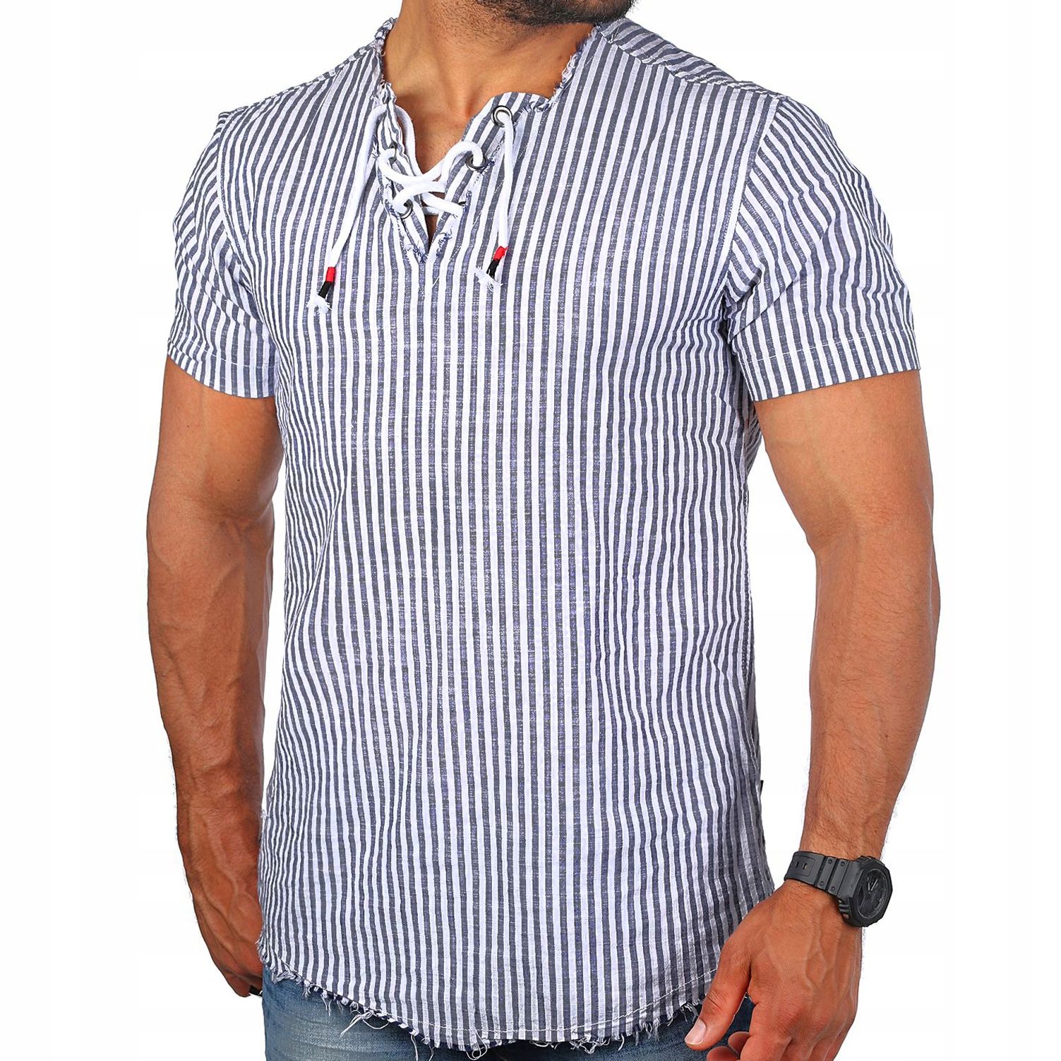  Mondomen pánská košile casual bavlna za dárek krátké rukávy slim bavlna velikost xxl