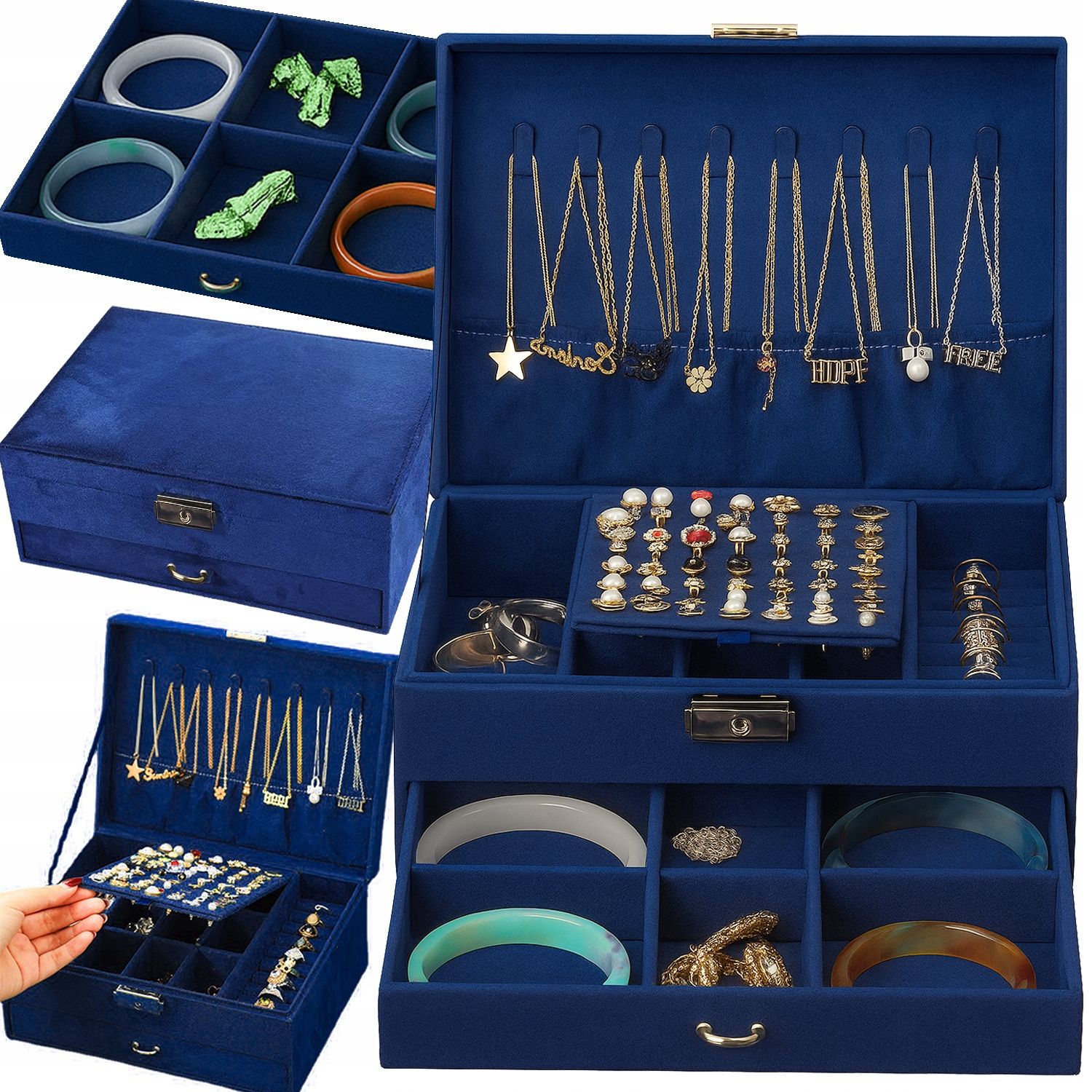  Juvelierizstrādājumu kastīte zārks organizators kaste elegants auskariem box