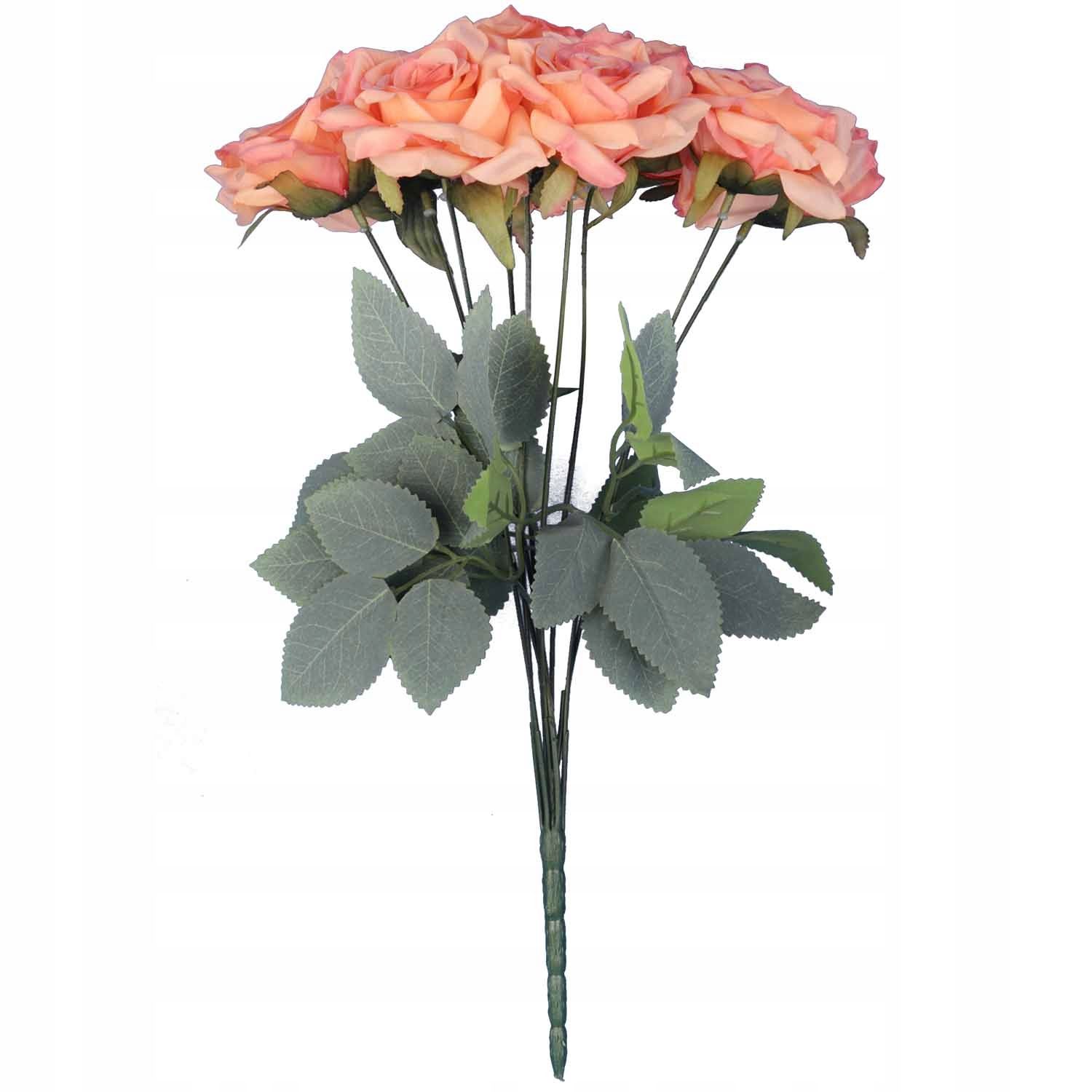  Kytice 9 veľkosť 48 cm ružový umelé kvety roze ako nažive do vázy