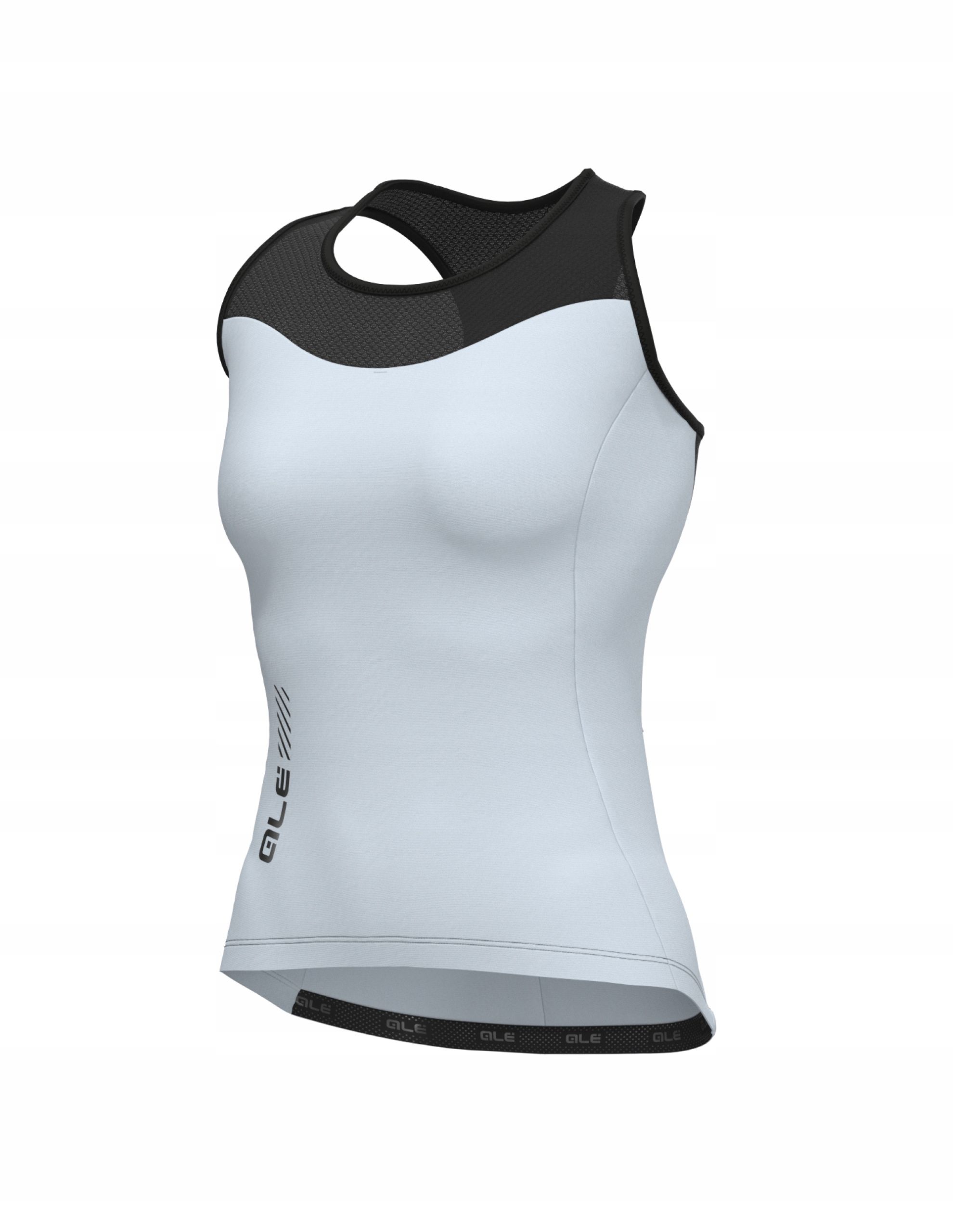  Dámsky cyklistický dres topánka cycling solid color block tank top bialy s