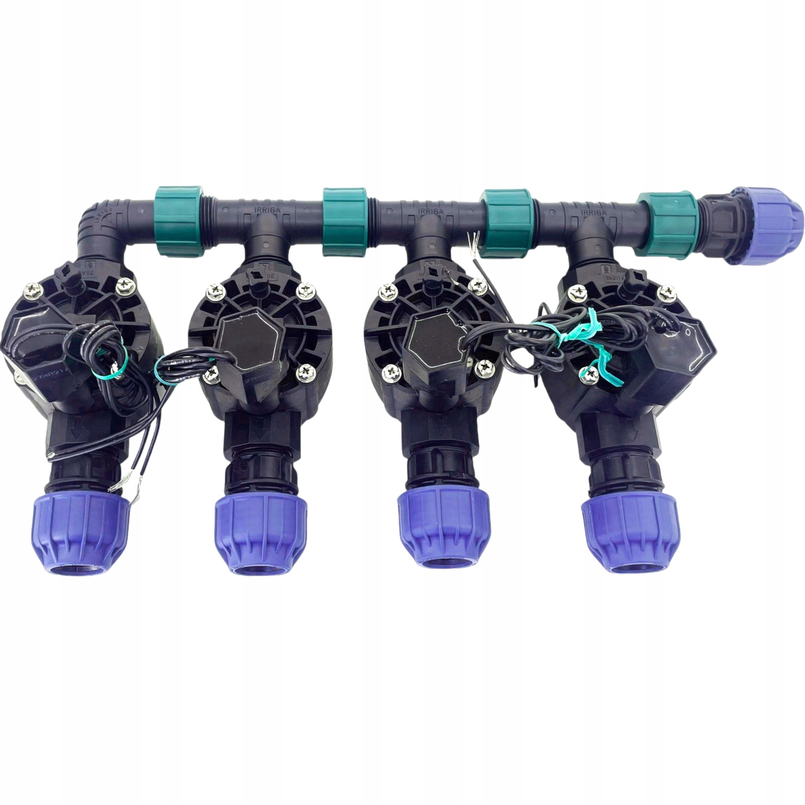  Set automatic irrigation garden 4 sections 12 sprinklers + box