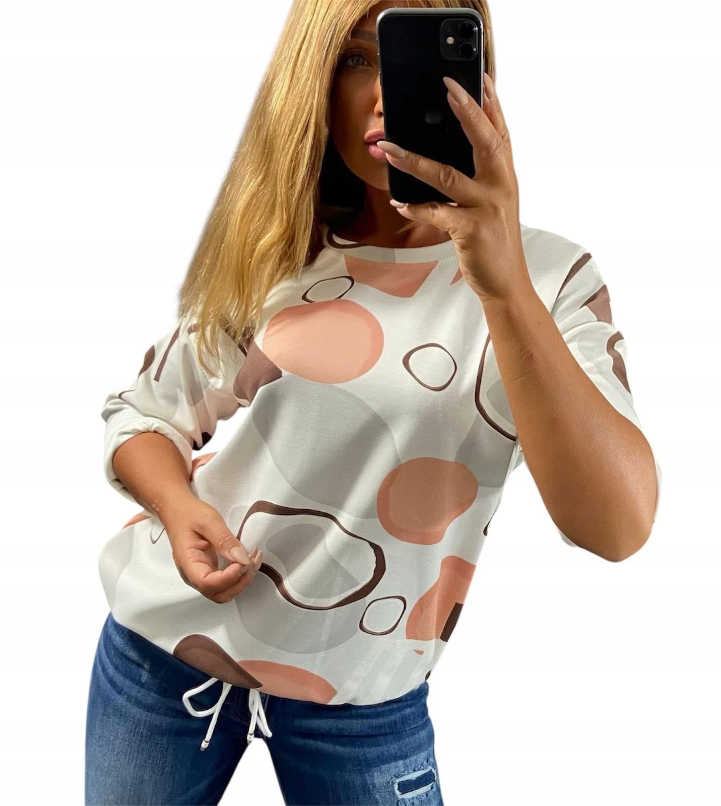  B1165 satén halenka se vzory svázaný níže nový sbírka k6 r. 46 (3xl)