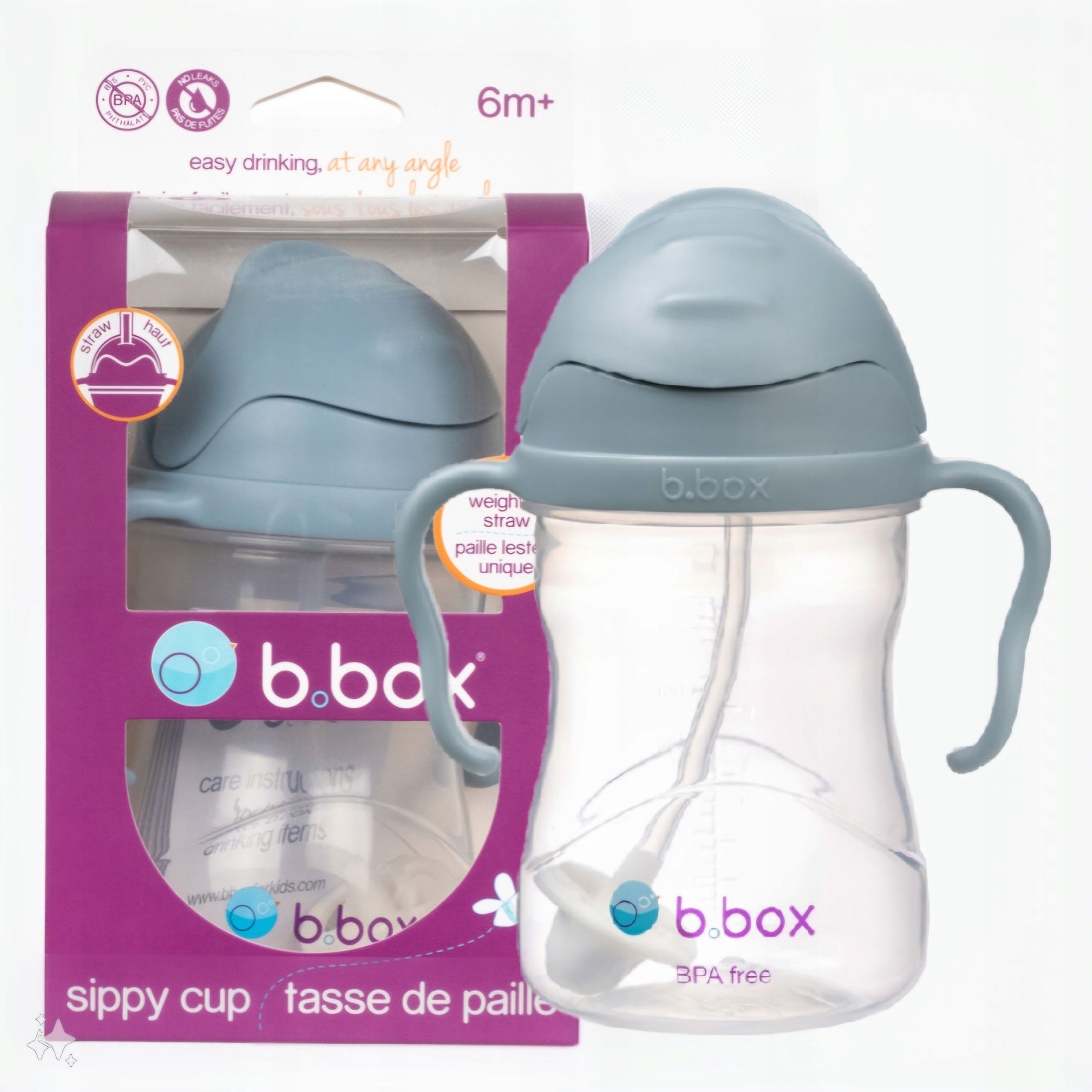  Komplekt jooma õppimiseks joogipurskkaev b.box + tass doidy cup
