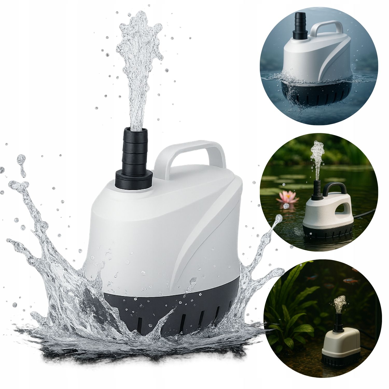  Provzdušňovač pro akvárium s regulací solidní tichý čerpadlo 100 l/h 30-80l