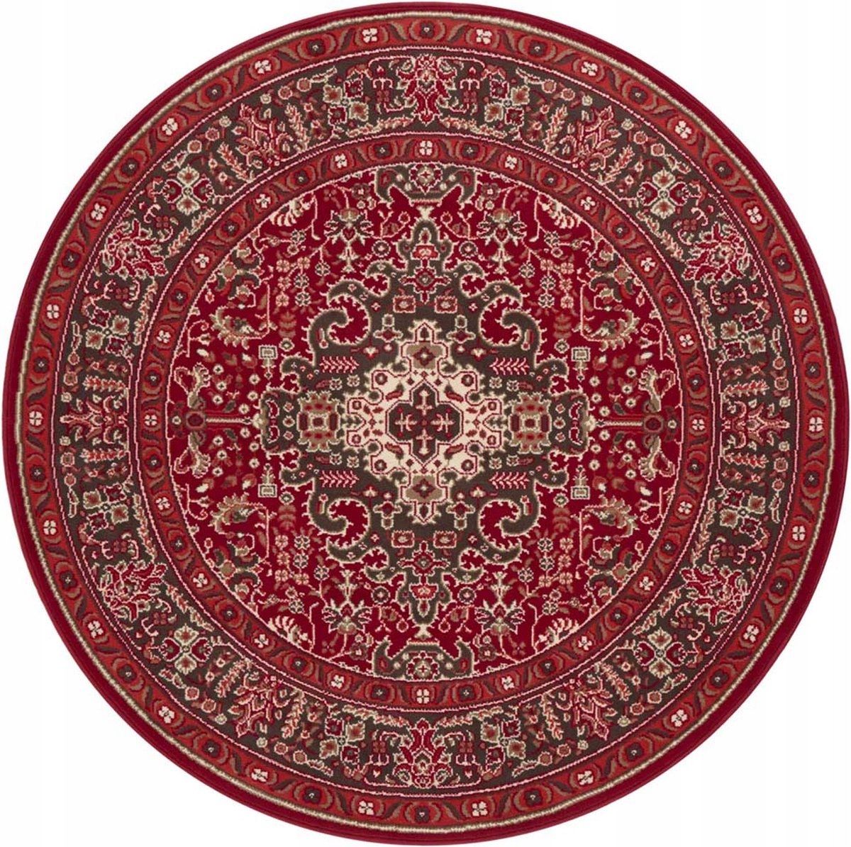  Round carpet for the living room 140cm , soft italian ,green creamy pattern mandala